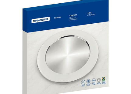 Sousplat Tramontina Cosmos de acero inoxidable 31.4 cm