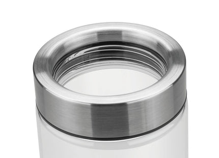 Contenedor de vidrio Purezza con tapa de acero inoxidable de 0.4l Tramontina