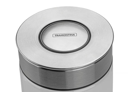 Contenedor de vidrio Purezza con tapa de acero inoxidable de 0.4l Tramontina