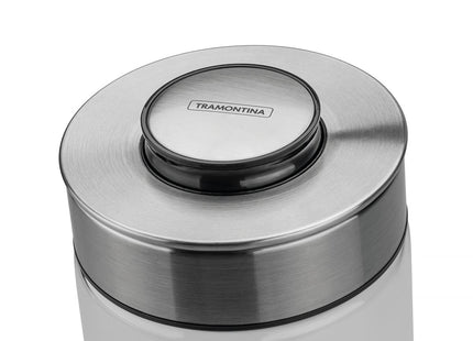 Contenedor de vidrio Purezza con tapa de acero inoxidable de 0.4l Tramontina