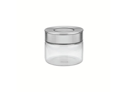 Contenedor de vidrio Purezza con tapa de acero inoxidable de 0.4l Tramontina