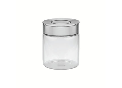 Contenedor de vidrio Purezza con tapa de acero inoxidable de 0.7l Tramontina