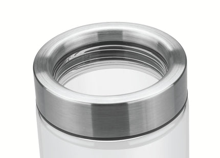Contenedor de vidrio Purezza con tapa de acero inoxidable de 1l  Tramontina