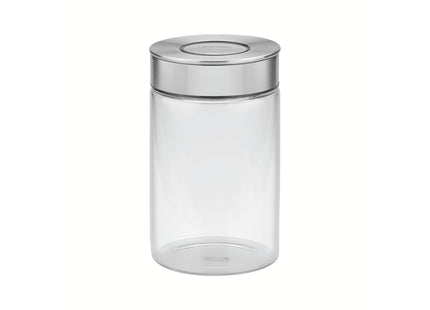 Contenedor de vidrio Purezza con tapa de acero inoxidable de 1l  Tramontina