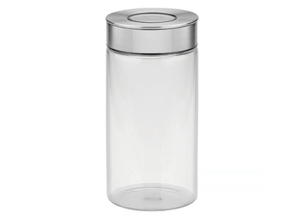 Contenedor de vidrio Purezza con tapa de acero inoxidable de 1.4l Tramontina