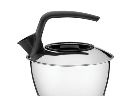 Tetera Tramontina de acero inoxidable con fondo triple mango negro 1.5 L