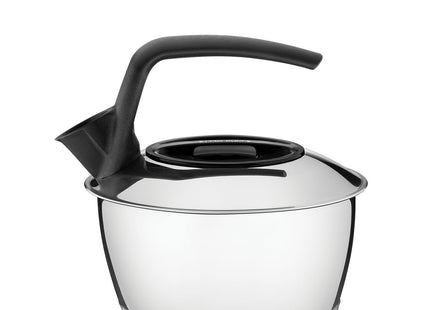 Tetera Tramontina de acero inoxidable con fondo triple mango negro 1.5 L