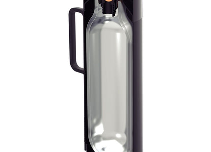 Termo Tramontina Exata en Plástico Negro con Ampolla de Vidrio y Tapa Roscable 1 L