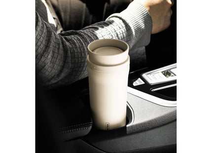 Vaso Térmico Tramontina 460 ml Beige en Acero Inoxidable con Boca 360°