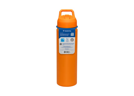Termo Tramontina 650 ml en Acero Revestido Naranja con Sorbete