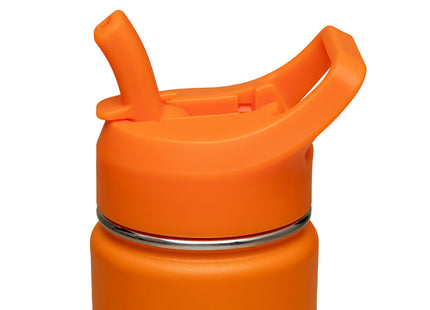 Termo Tramontina 650 ml en Acero Revestido Naranja con Sorbete