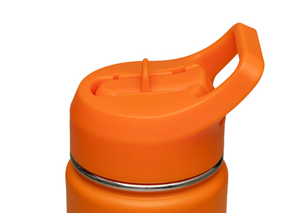 Termo Tramontina 650 ml en Acero Revestido Naranja con Sorbete