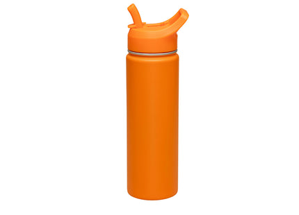 Termo Tramontina 650 ml en Acero Revestido Naranja con Sorbete