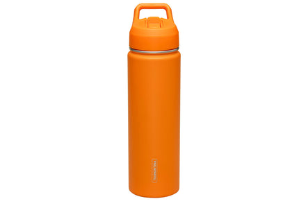 Termo Tramontina 650 ml en Acero Revestido Naranja con Sorbete