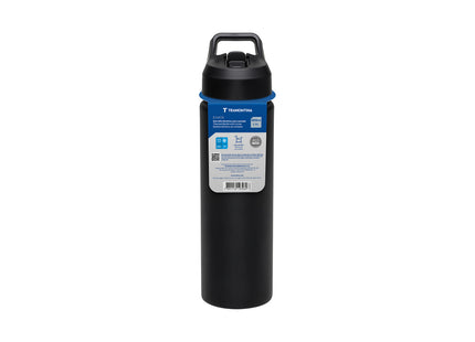 Termo con Sorbete Tramontina 650 ml en Acero Revestido Negro