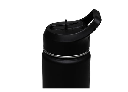 Termo con Sorbete Tramontina 650 ml en Acero Revestido Negro