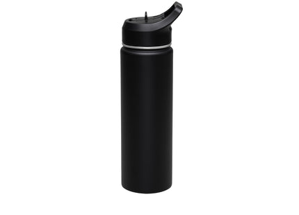 Termo con Sorbete Tramontina 650 ml en Acero Revestido Negro