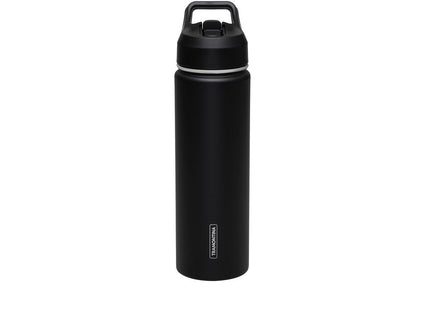 Termo con Sorbete Tramontina 650 ml en Acero Revestido Negro