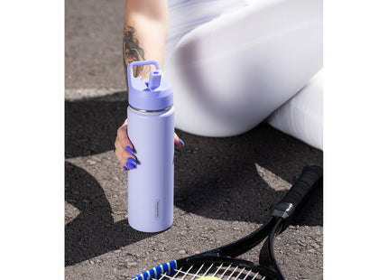 Termo Tramontina 650 ml en Acero Revestido Lila con Sorbete