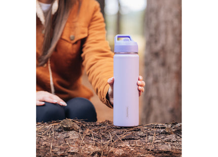 Termo Tramontina 650 ml en Acero Revestido Lila con Sorbete