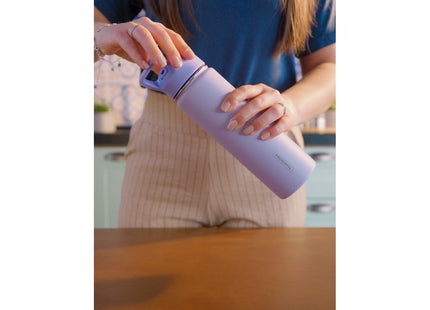 Termo Tramontina 650 ml en Acero Revestido Lila con Sorbete
