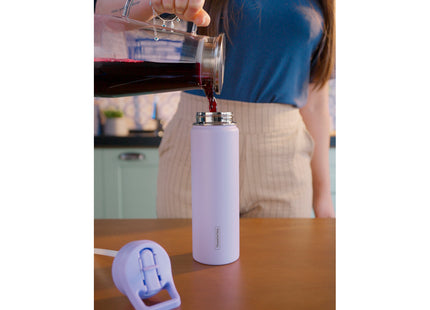 Termo Tramontina 650 ml en Acero Revestido Lila con Sorbete