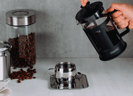 Cafetera Francesa Tramontina en Vidrio y Polipropileno Negro 600 ml
