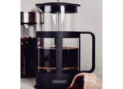 Cafetera Francesa Tramontina en Vidrio y Polipropileno Negro 600 ml