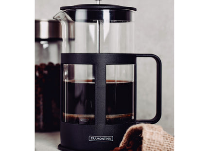 Cafetera Francesa Tramontina en Vidrio y Polipropileno Negro 600 ml