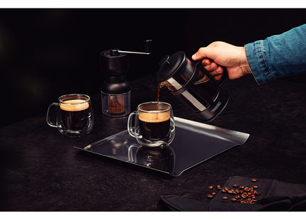 Cafetera Francesa Tramontina en Vidrio y Polipropileno Negro 600 ml