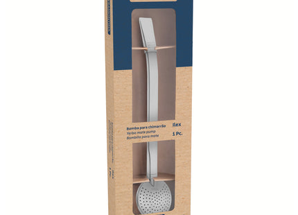 Bombilla para Mate Tramontina Ilex en Acero Inoxidable Liso sin Rosca 19 cm