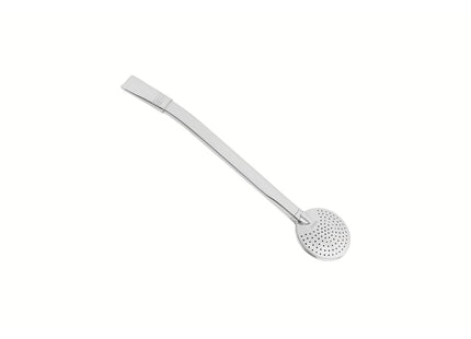 Bombilla para Mate Tramontina Ilex en Acero Inoxidable Liso sin Rosca 19 cm
