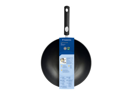 Wok Tramontina Astro Silicone de Acero Inoxidable con Fondo Triple revestimiento interno antiadherente 28 cm 3.3 L