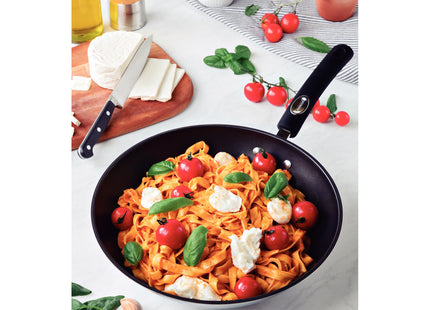 Wok Tramontina Astro Silicone de Acero Inoxidable con Fondo Triple revestimiento interno antiadherente 28 cm 3.3 L