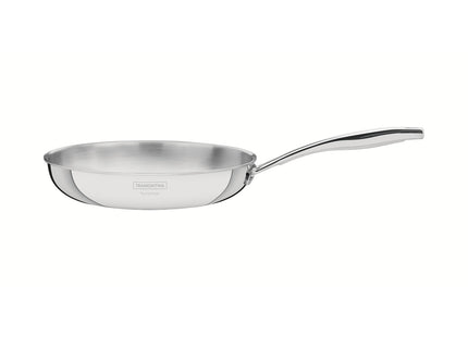 Sartén Tramontina Grano de acero inoxidable cuerpo triple con mango 20 cm 1.2 L
