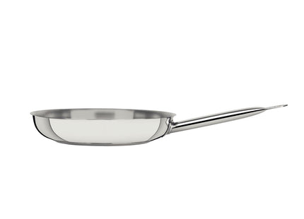 Sartén Tramontina Professional raso de acero inoxidable fondo triple con mango 20 cm 1.1 L