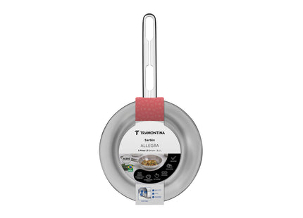 Sartén  Allegra de acero inoxidable con fondo triple de 24 cm 2.1 L Tramontina