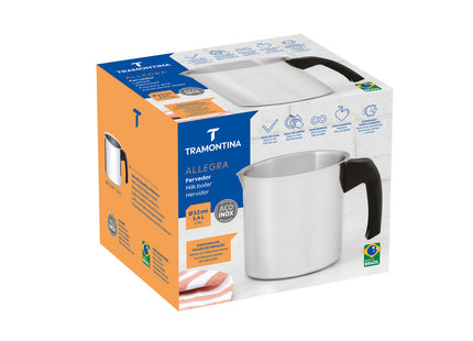 Hervidor Allegra de acero inoxidable y mango de baquelita de 12 cm y 1.4 l Tramontina
