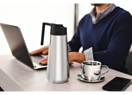 Juego de tazas Tramontina para té y cappuccino de acero inoxidable terminación brillante 2 piezas