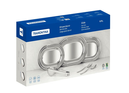 Juego para servir Tramontina Ciclo acero inoxidable 6 pzas.