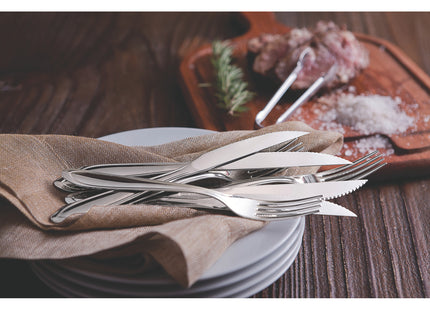 Juego cuchillos para asado acero inoxidable 12 pç.