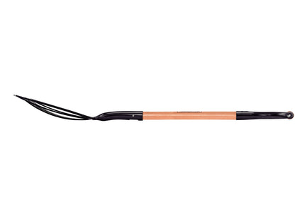 Bieldo Metálico para Grava Tramontina 10 Dientes con Mango de Madera 74 cm