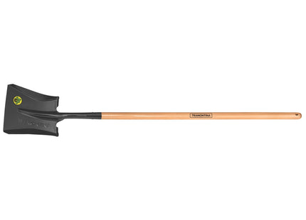 Pala cuadrada tipo americana, mango de madera 120 cm