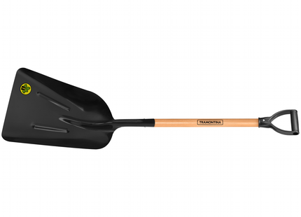 Pala carbonera, mango de madera 71 cm