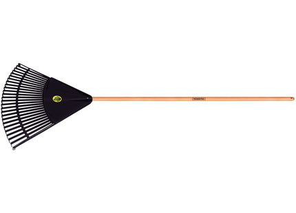 Escoba Plástica Negra Tramontina con 26 Dientes y Mango de Madera 120 cm Desarmado