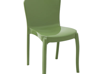 Silla Tramontina Summa Marina Eco en Polipropileno Océano +Clean Verde Oliva