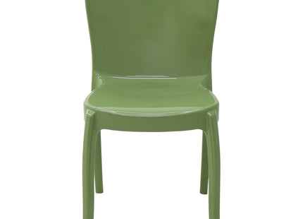 Silla Tramontina Summa Marina Eco en Polipropileno Océano +Clean Verde Oliva