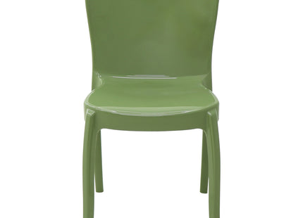 Silla Tramontina Summa Marina Eco en Polipropileno Océano +Clean Verde Oliva
