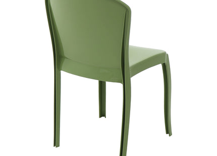 Silla Tramontina Summa Marina Eco en Polipropileno Océano +Clean Verde Oliva
