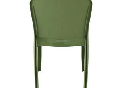 Silla Tramontina Summa Marina Eco en Polipropileno Océano +Clean Verde Oliva